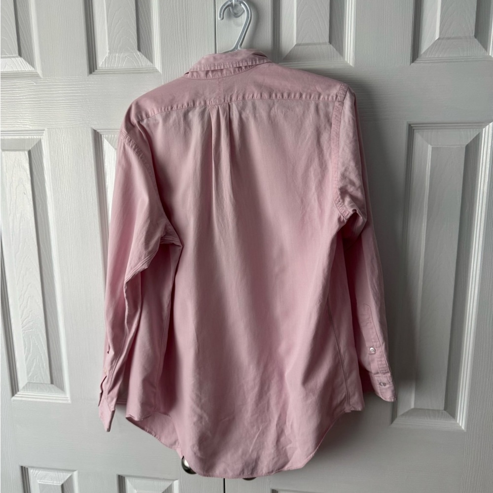 Sold Vintage Polo Baby Pink Button Down with Baby Blue Pony Logo Medium | Pink - Picture 9 of 9